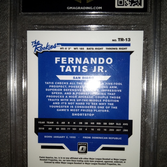 Fernando Tatis Jr rookie Gem 10 - Picture 2 of 2